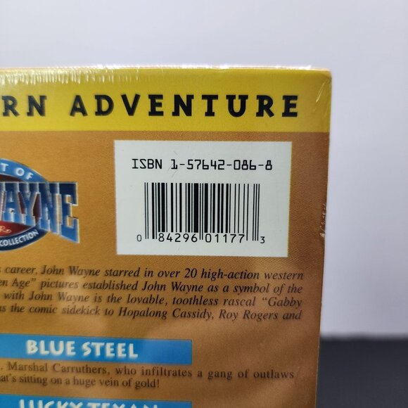 The Best Of John Wayne  VHS Tape Triple Feature Collection - SEALED - Picture 4 of 4